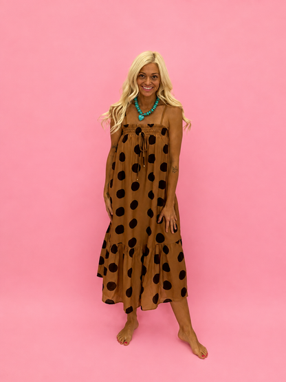 Toast Polka Dot Midi Dress - Milo & Lily Boutique