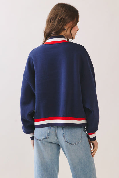 USA Varsity Mockneck Sweatshirt
