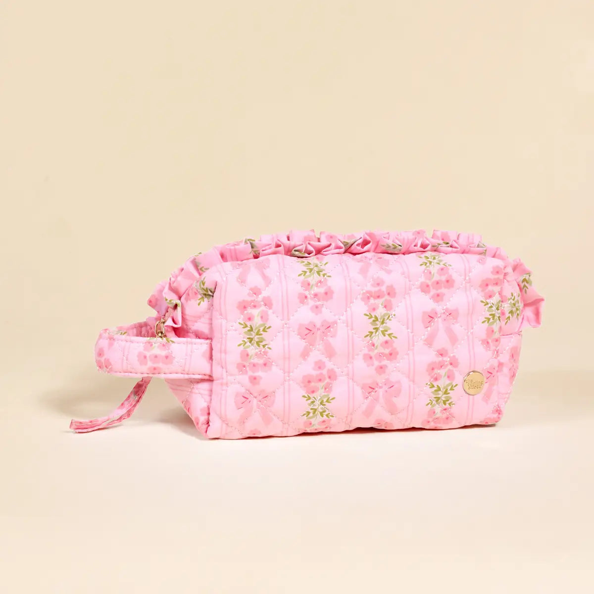 Oh So Fancy Pink Essentials Quilted Cosmetic Pouch - Milo & Lily Boutique