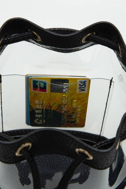 Clear Crossbody Stadium Bucket Bag: Orange