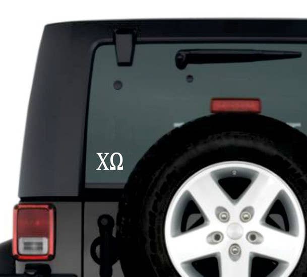 Greek Letter Decal Car Sticker - Milo & Lily Boutique