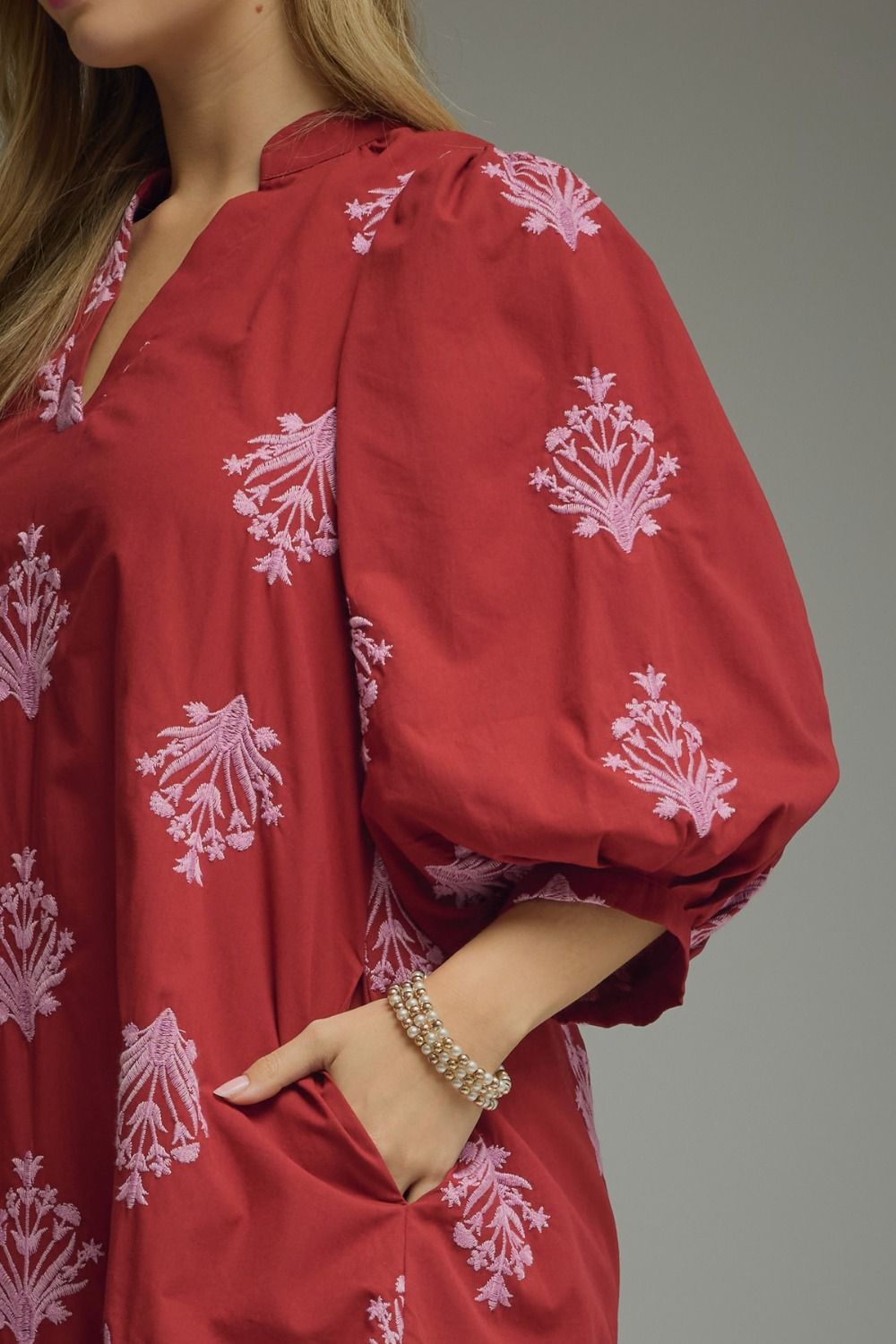 Rosé All Day Embroidered Dress 💗