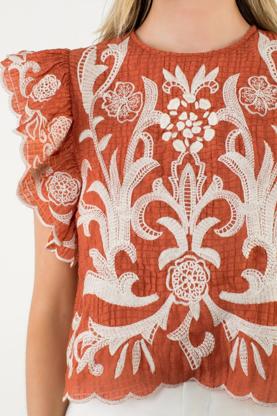The Valencia Embroidered Top