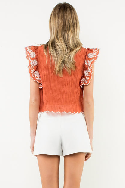 The Valencia Embroidered Top
