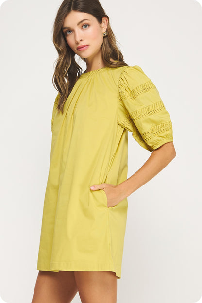 Golden Hour Chartreuse Glow Dress