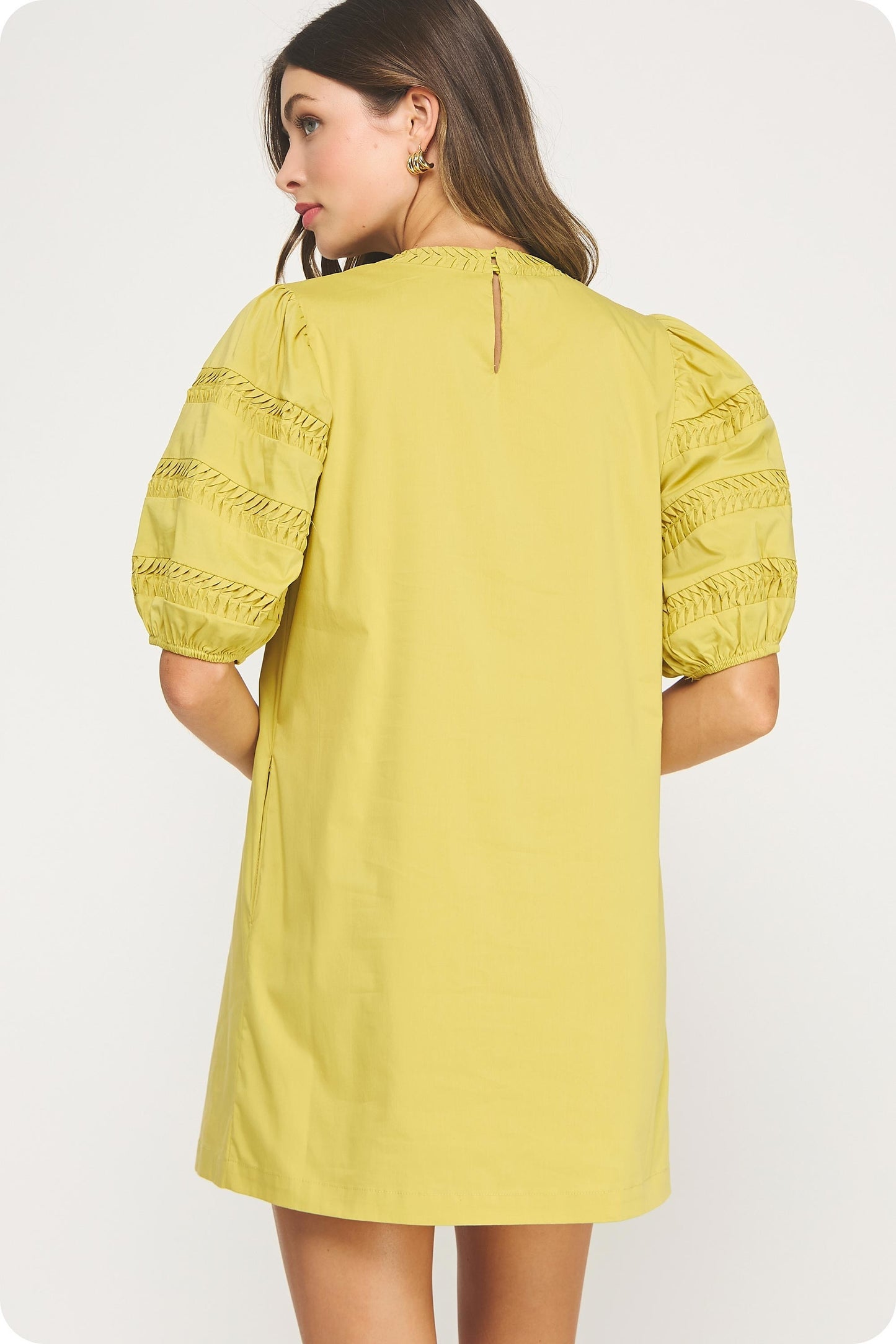 Golden Hour Chartreuse Glow Dress