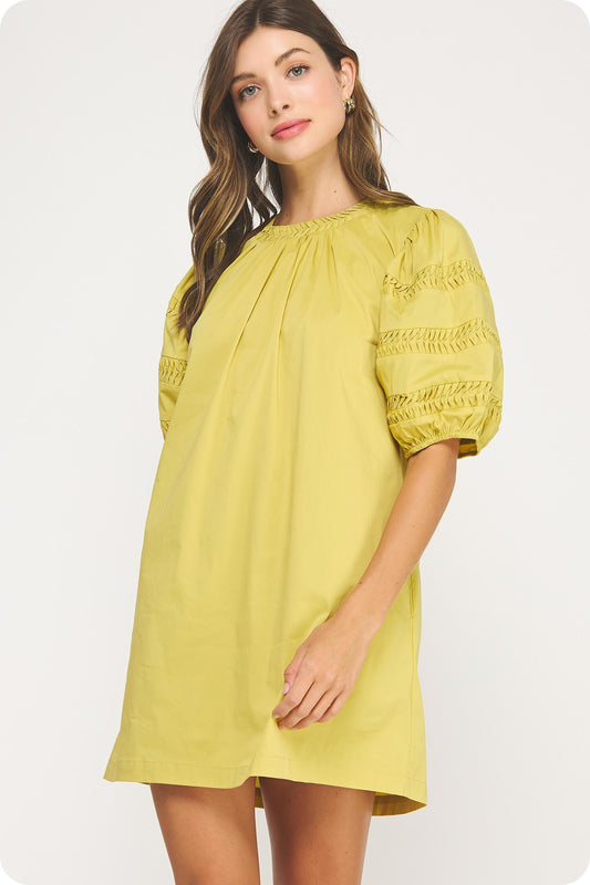 Golden Hour Chartreuse Glow Dress
