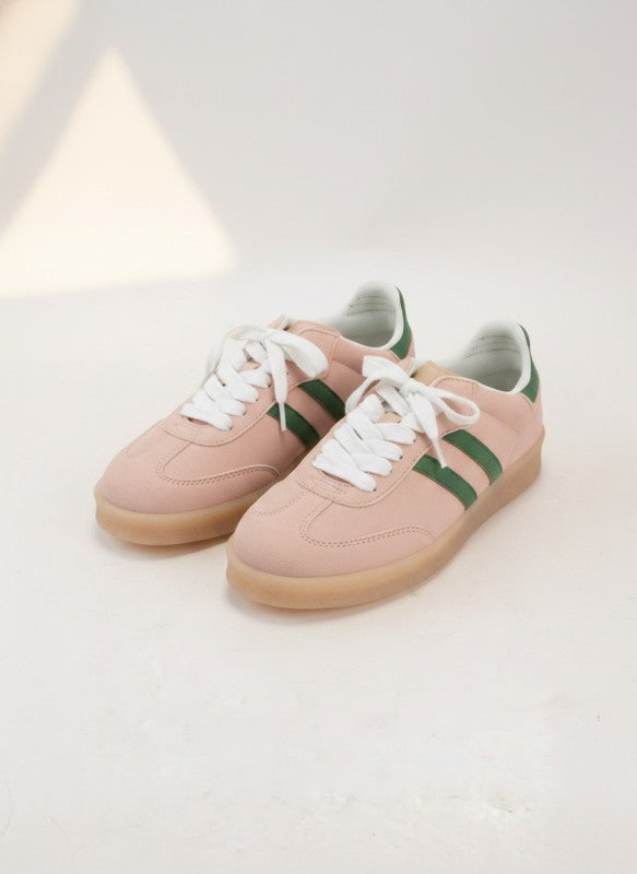 Christi Pink & Green Sneakers