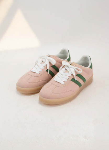 Christi Pink & Green Sneakers