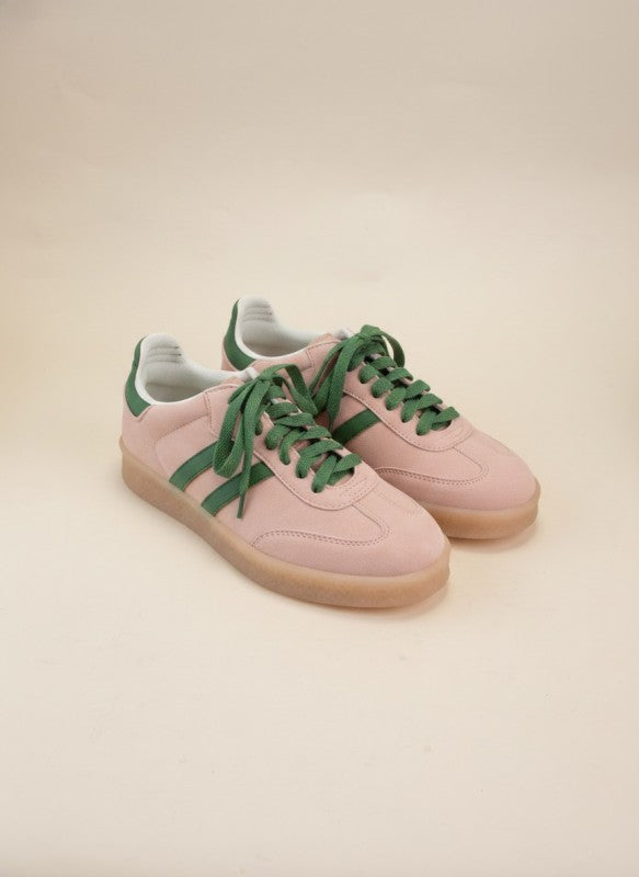 Christi Pink & Green Sneakers
