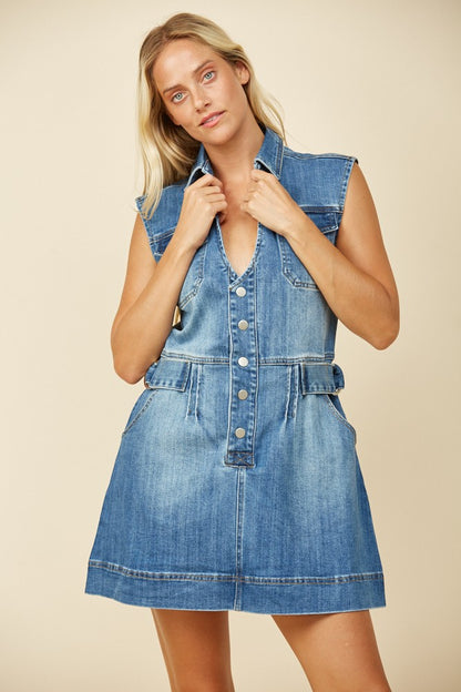 All Day Denim Mini Dress