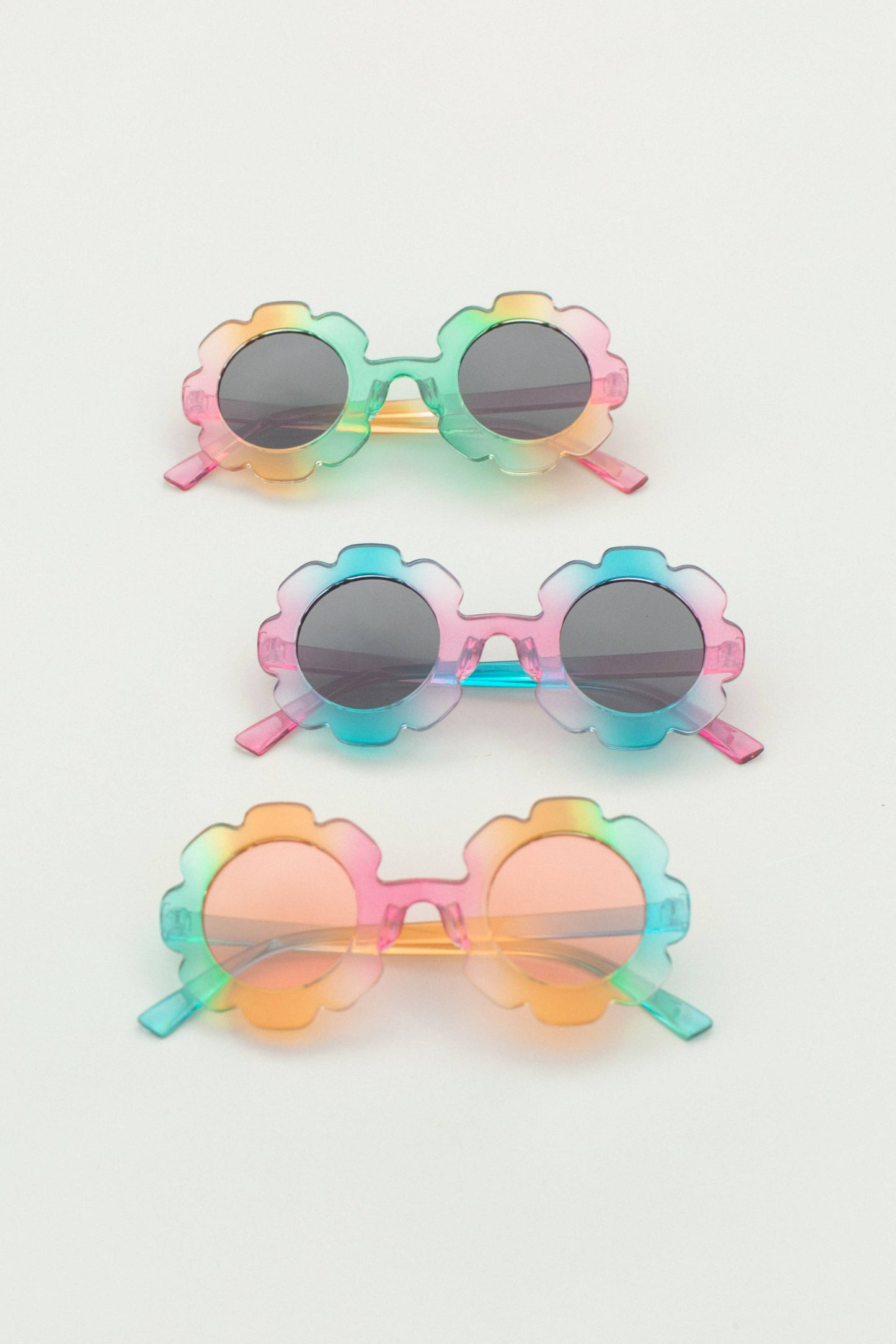 Kids Toddler Flower Sunglasses: Blue