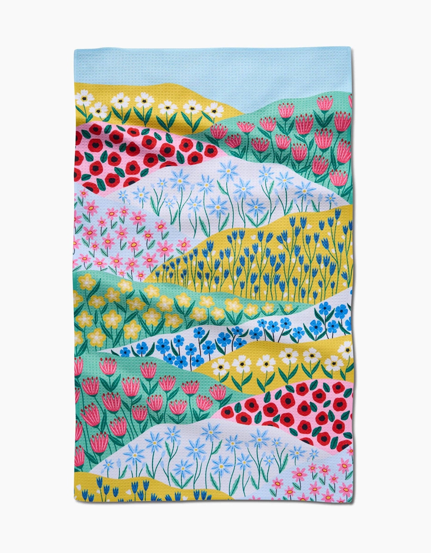 Spring Fields Geometry Kitchen Tea Towel