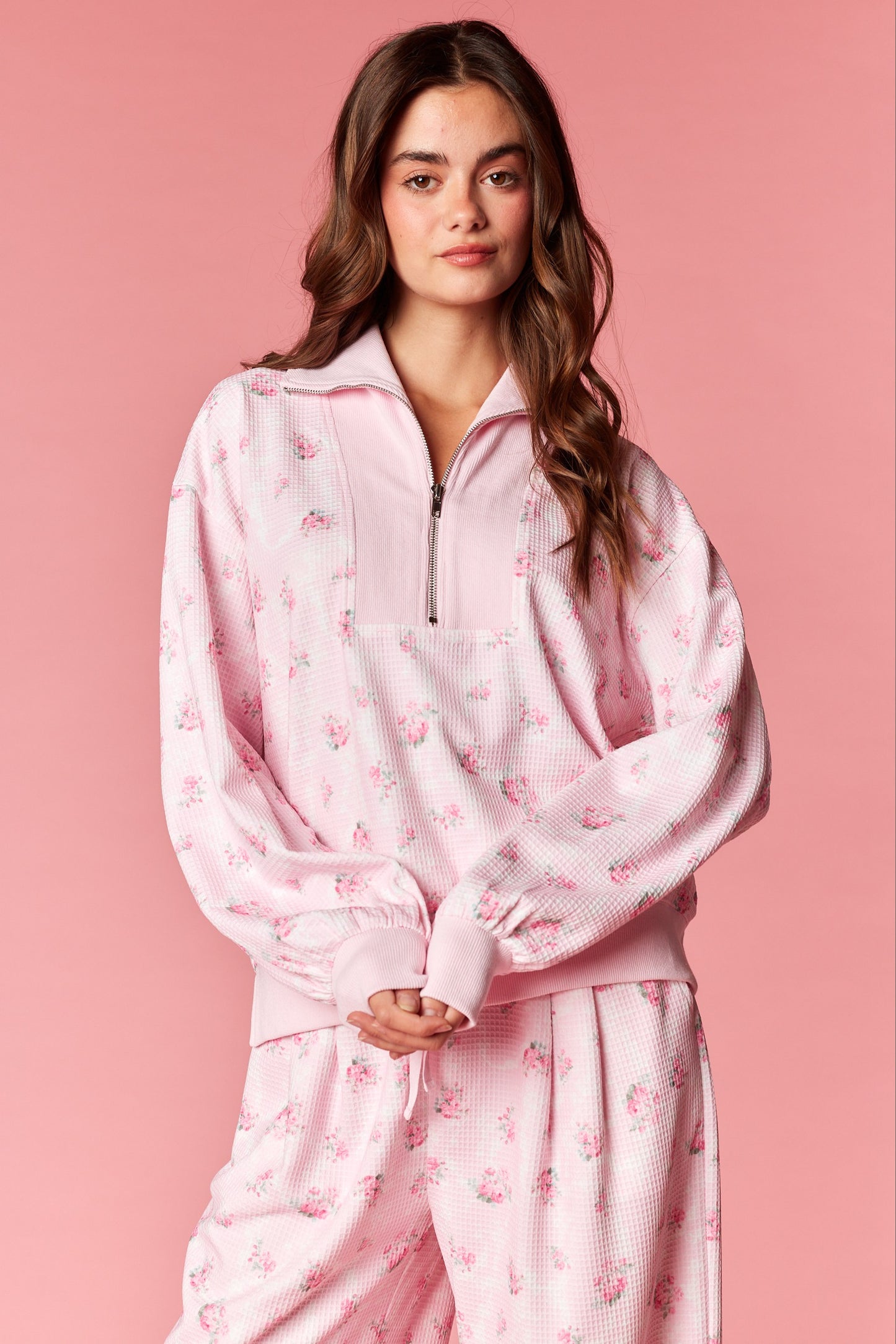 Blushing Blooms Waffle Lounge Set