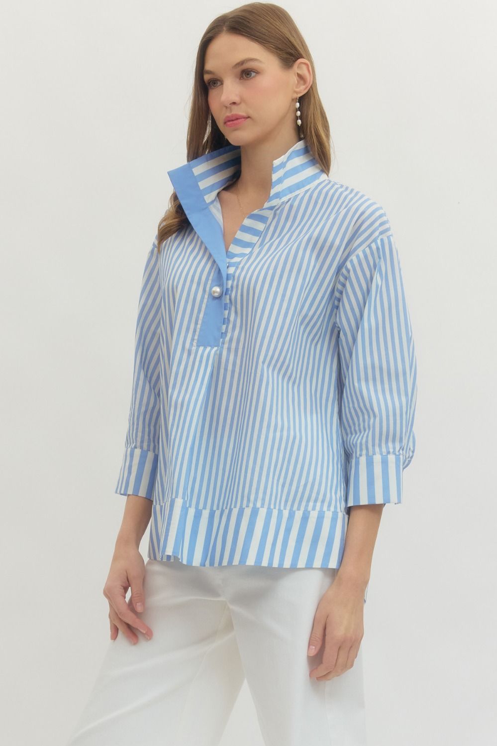 The Nantucket Stripe Popover - Milo & Lily Boutique