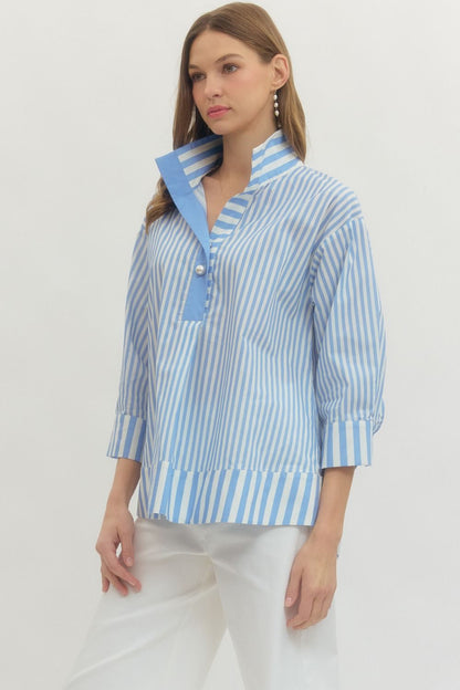 The Nantucket Stripe Popover - Milo & Lily Boutique