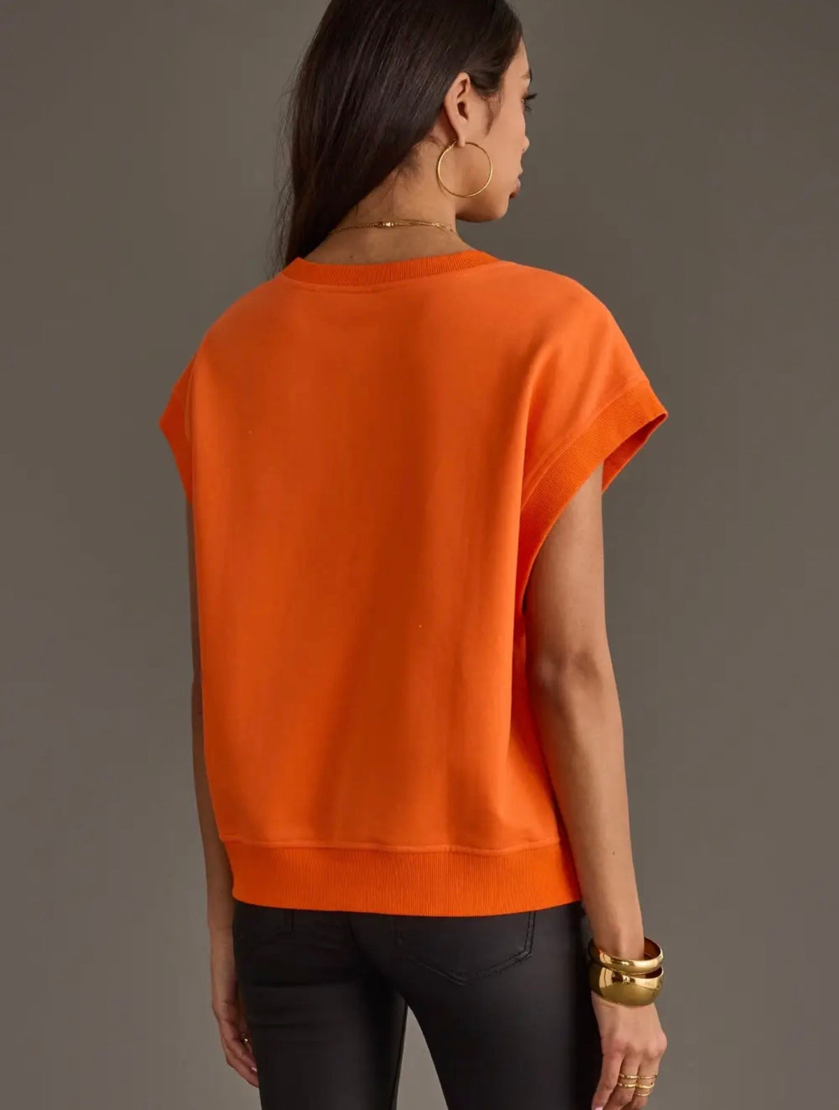 Panache orange GAMEDAY short sleeve sweatshirt model photo 4