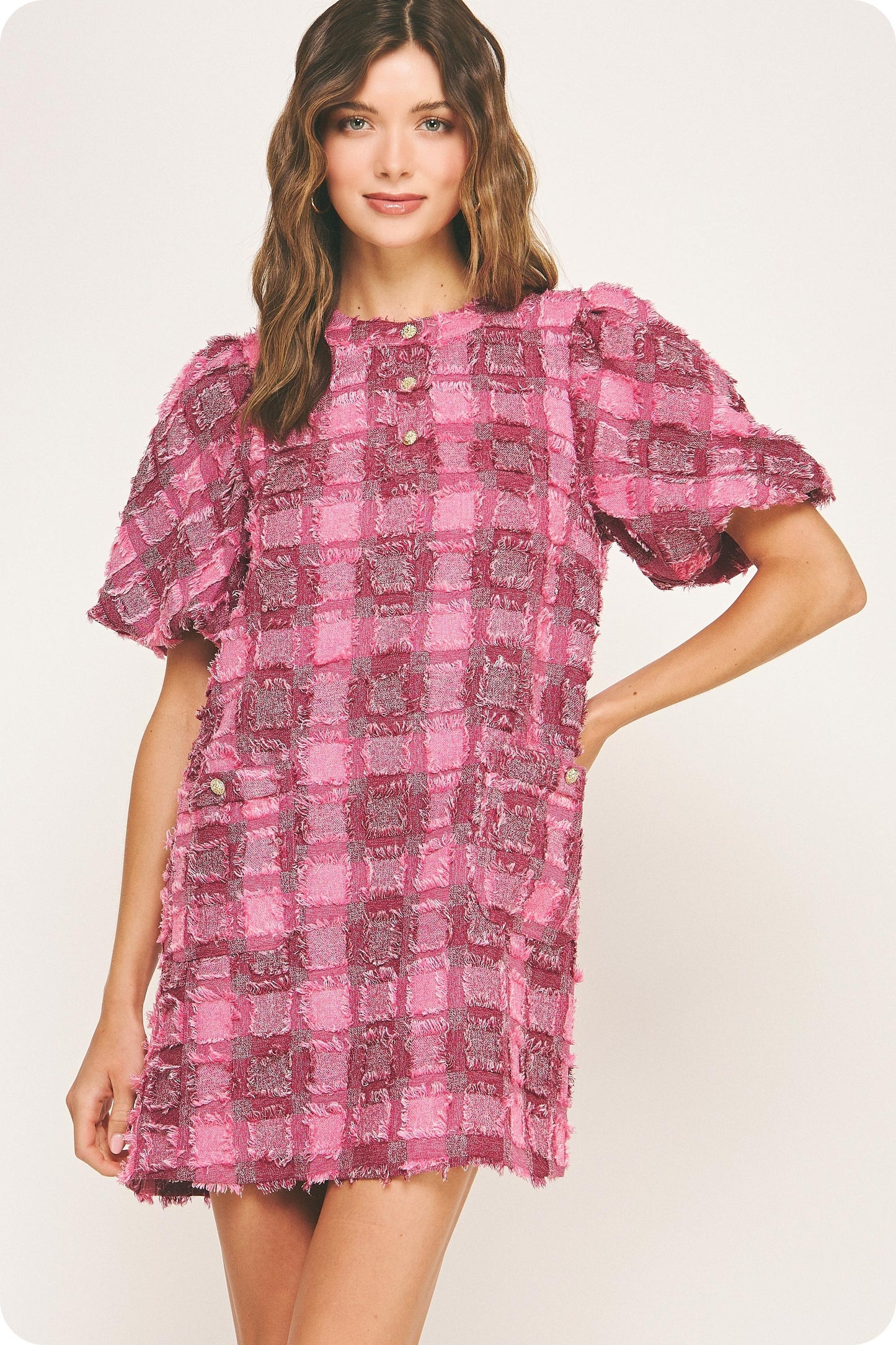Pink Tweed Dream Dress