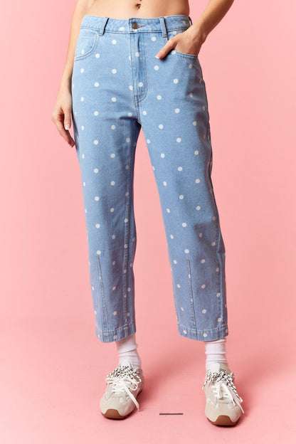 Polka Party Denim Jeans