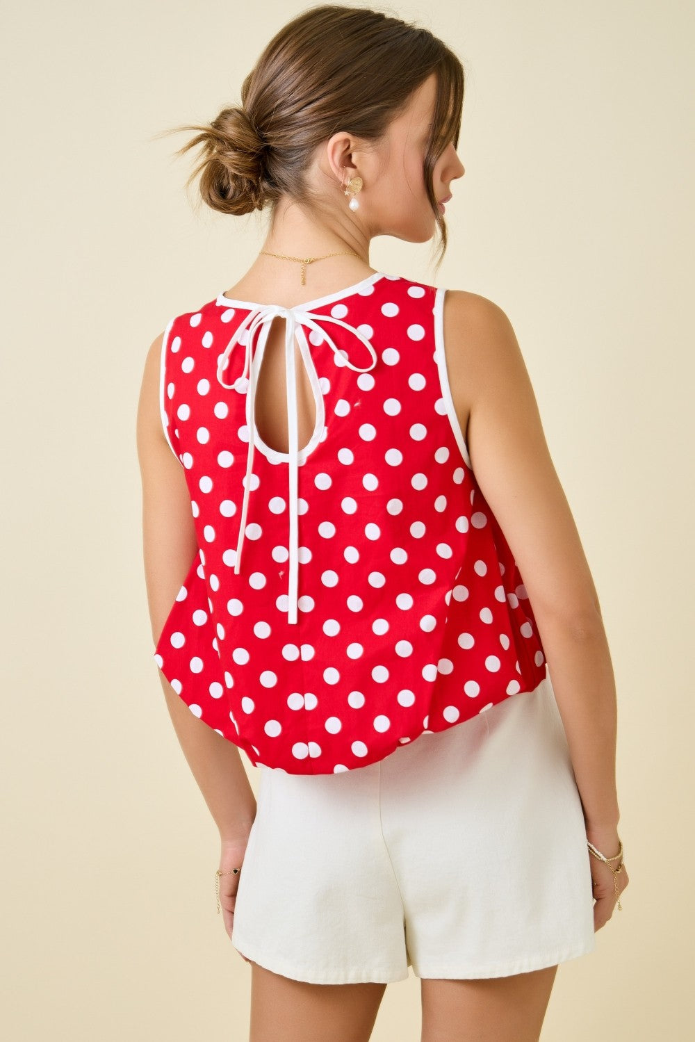 The Red and White Polka Dot Bubble Top - Milo & Lily Boutique