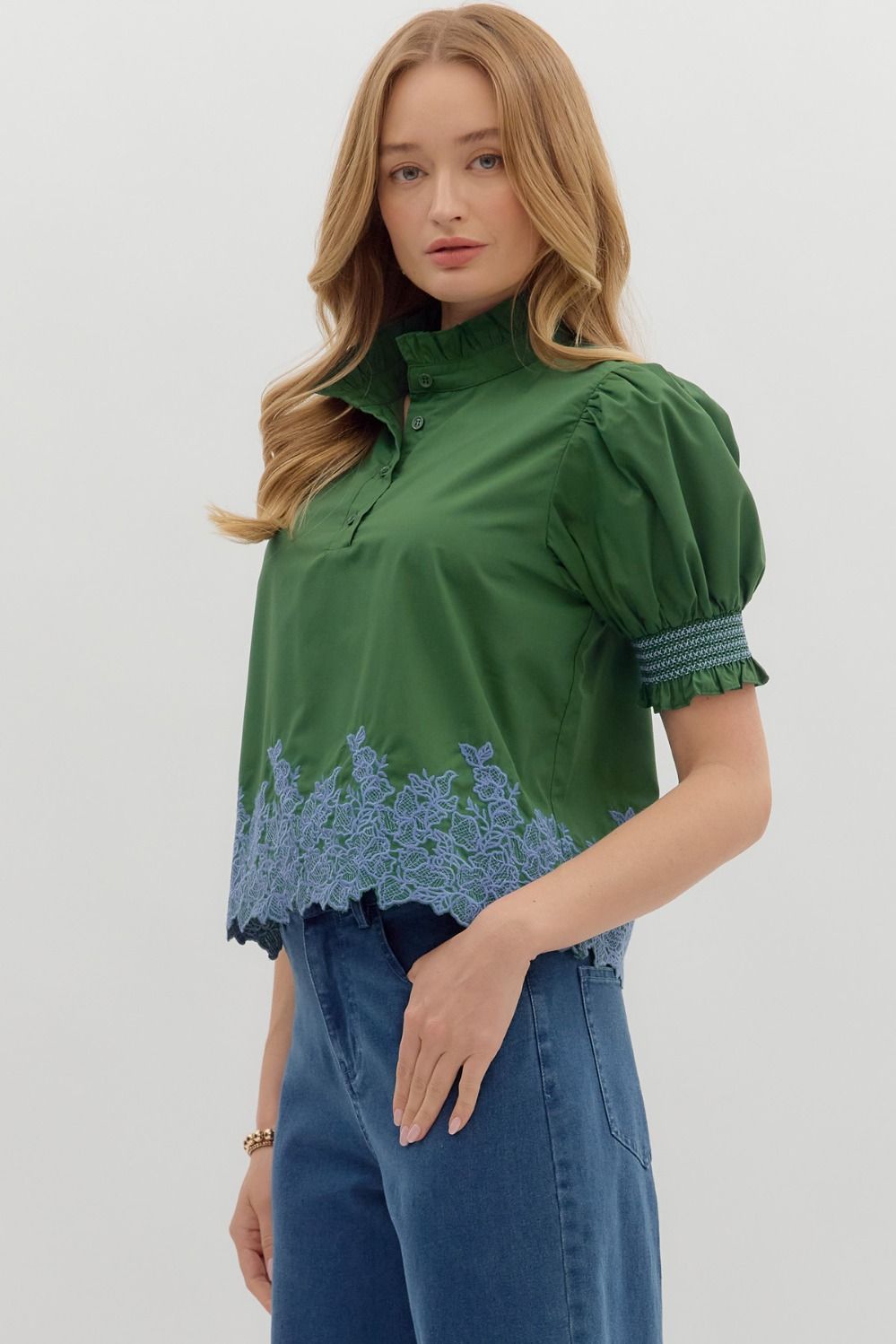 The Hunter Green Ivy Edge Top