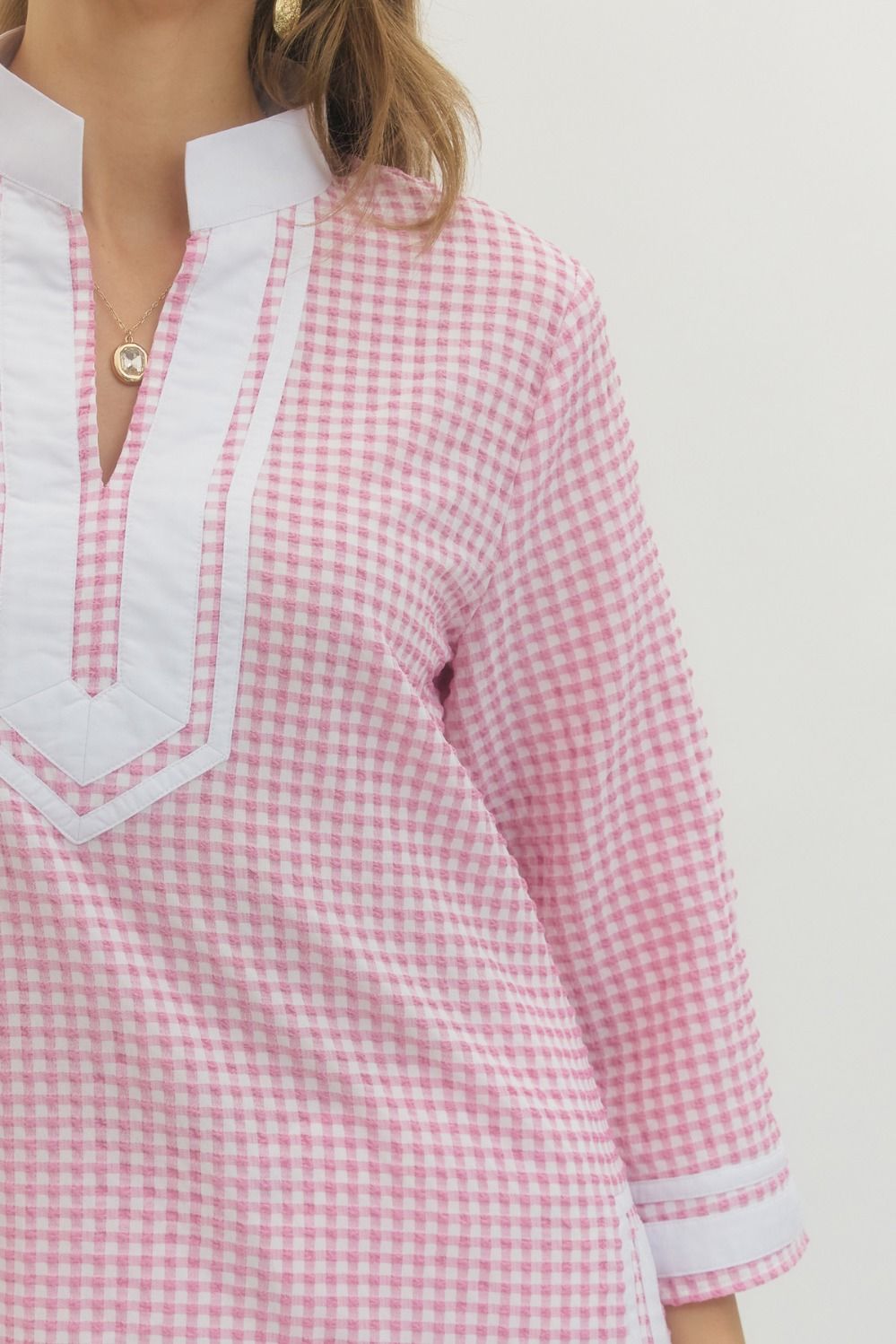 The Sweet Tea Check Top - Milo & Lily Boutique