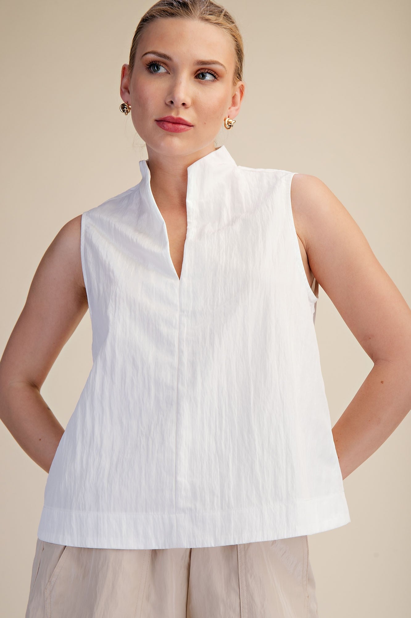 The Uptown Poise Sleeveless Top - Milo & Lily Boutique