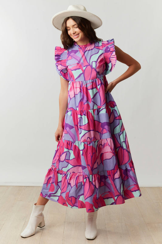 Multicolor Tiered Maxi Dress: The Karissa Maxi