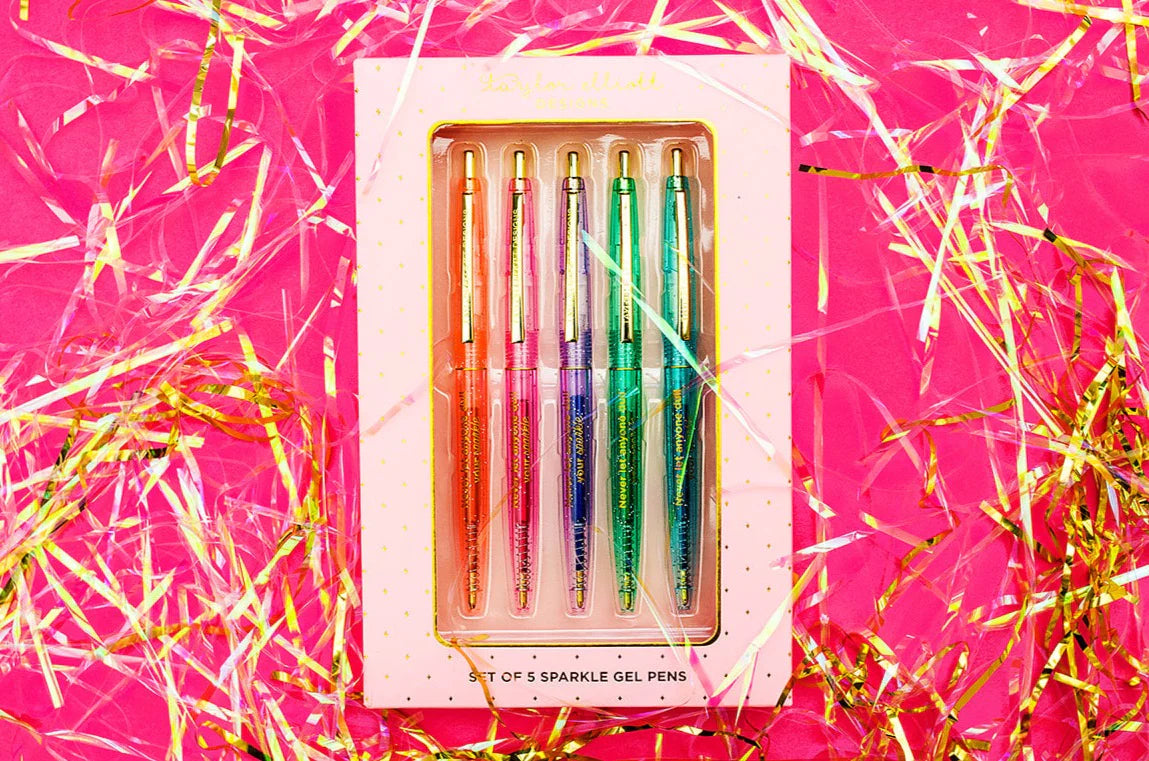 Sparkle Glitter Gel 5 Piece Pen Set