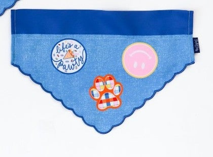 Packed Party Dog Bandana - Life’s a Pawty Patches