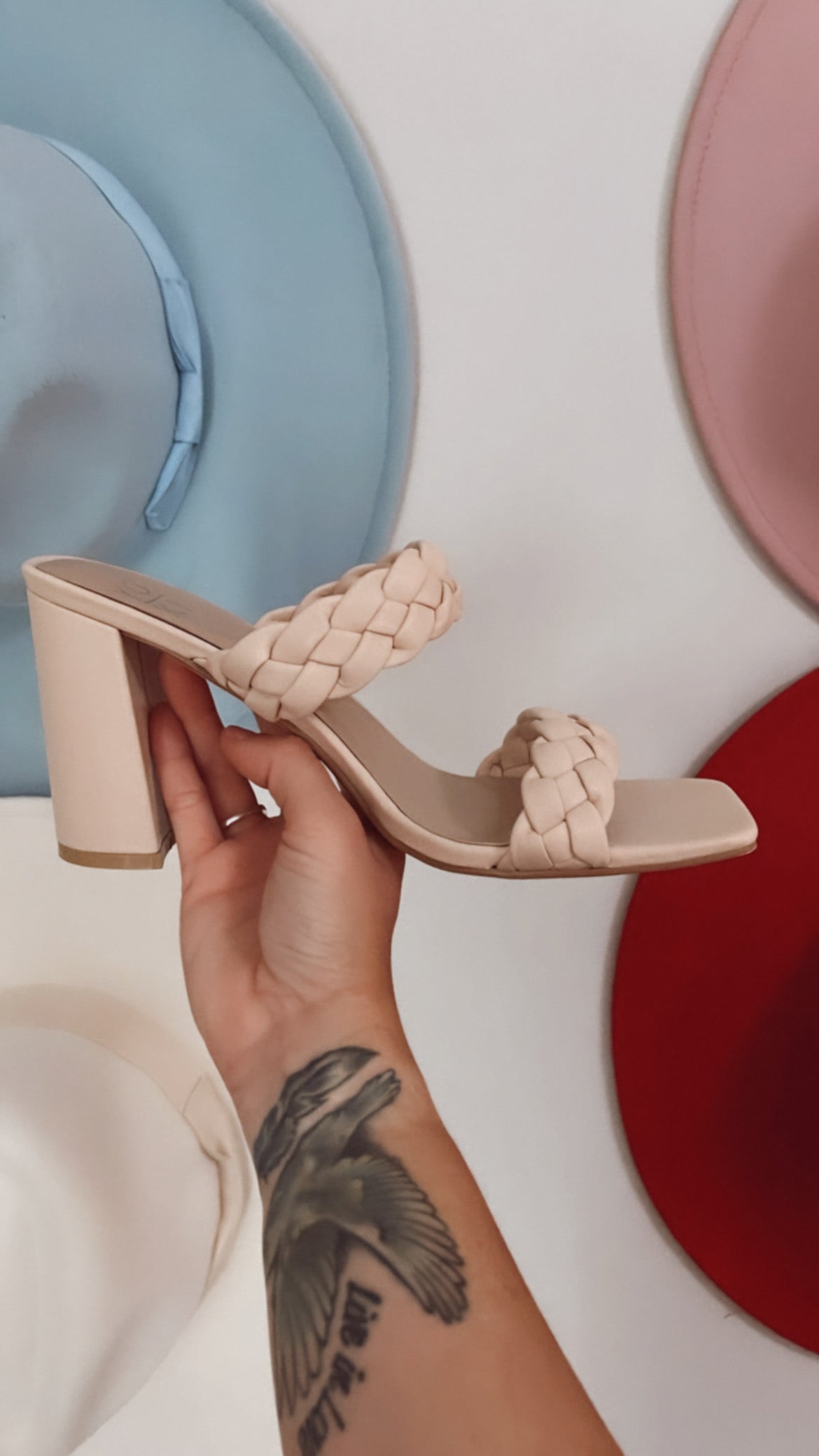 Double Strap Braid Square Heel | Milo & Lily Boutique